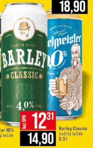 Barley Classic světlý ležák 0.5l 