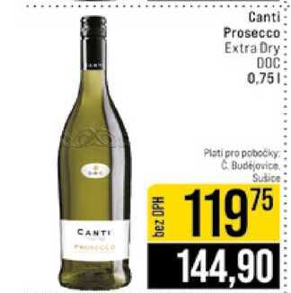 Canti Prosecco Extra Dry DOC 0,75l