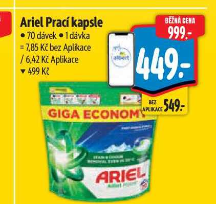 Ariel Prací kapsle  70 dávek  