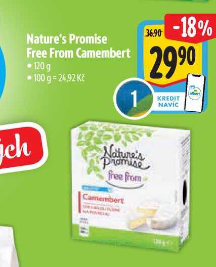Nature's Promise Free From Camembert 120 g 