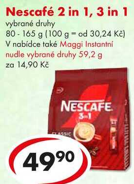Nescafé 2 in 1, 3 in 1, 80-165 g