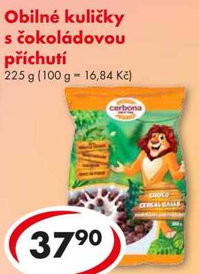 Obilné kuličky s čokoládovou příchutí, 225 g 