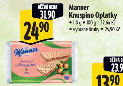 Manner Knuspino Oplatky, 110 g 