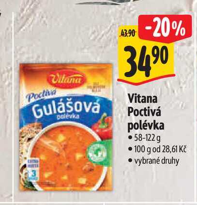   Vitana Poctivá polévka 58-122 g 