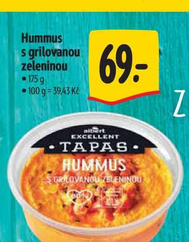 Hummus s grilovanou zeleninou 175 g 