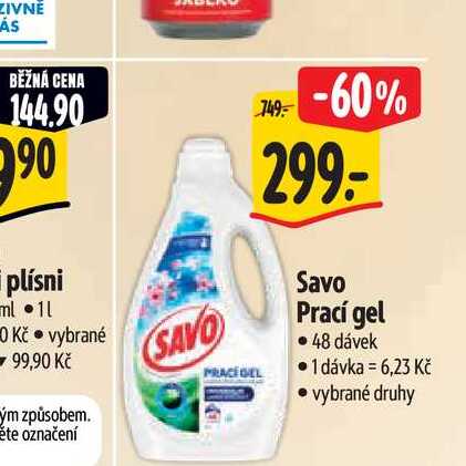   Savo Prací gel  48 dávek 