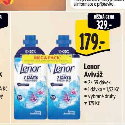   Lenor Aviváž  2×59 dávek 