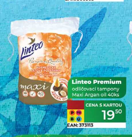 Linteo Premium odličovací tampony Maxi Argan oil