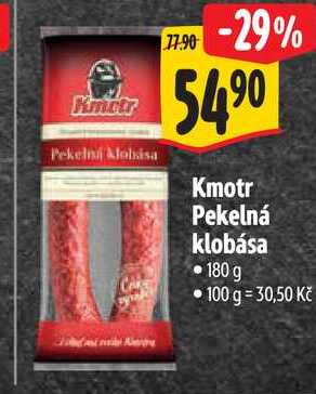 Kmotr Pekelná klobása, 180 g