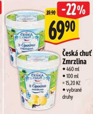 Česká chuť Zmrzlina, 460 ml 