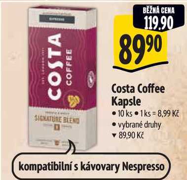 Costa Coffee Kapsle, 10 ks 