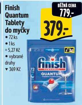 Finish Quantum Tablety do myčky, 72 ks 