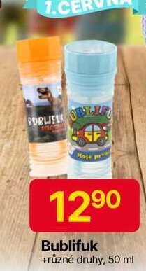 Bublifuk, různé druhy, 50 ml 