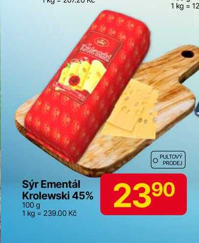 Krolewski Ementál 45 % 100g