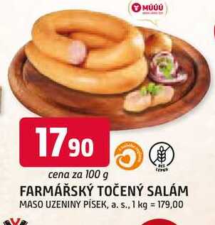 FARMÁŘSKÝ TOČENÝ SALÁM 100g