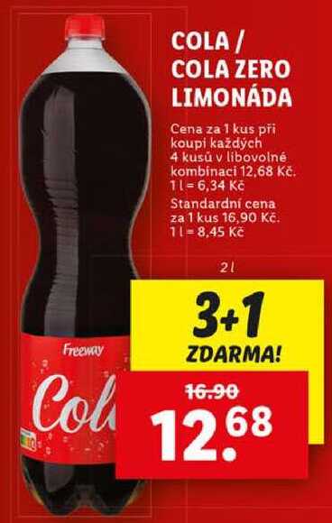 COLA/COLA ZERO LIMONÁDA, 2 l