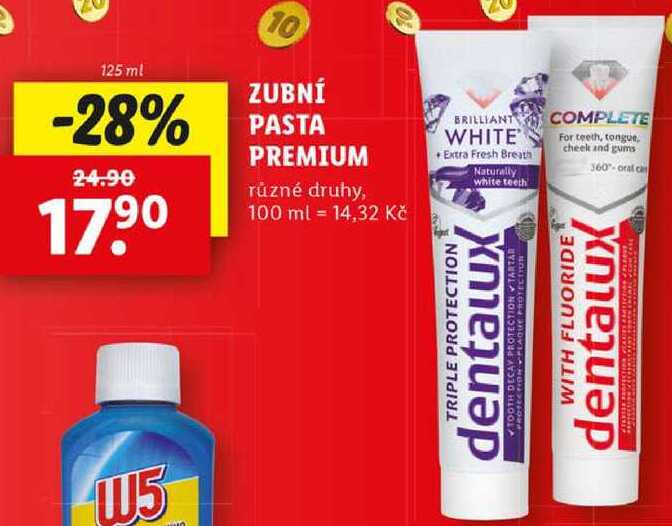 ZUBNÍ PASTA PREMIUM, 125 ml