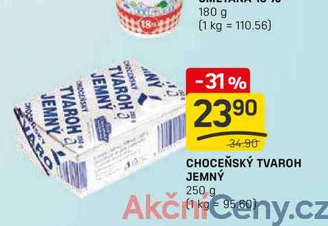 Choceňský tvaroh jemný 250g