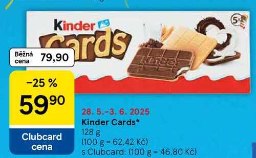 Kinder Cards, 128 g  