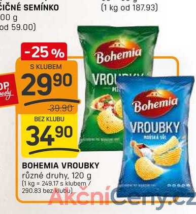 BOHEMIA VROUBKY různé druhy, 120 g