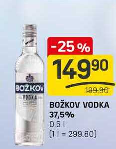 BOŽKOV VODKA 37,5% 0,5l