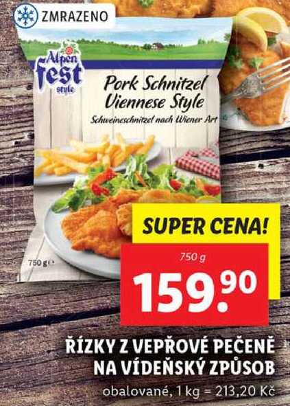 ŘÍZKY Z VEPŘOVÉ PEČENĚ NA VÍDEŇSKÝ ZPŮSOB, 750 g