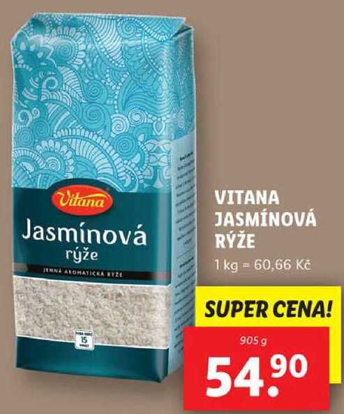 VITANA JASMÍNOVÁ RÝŽE, 905 g