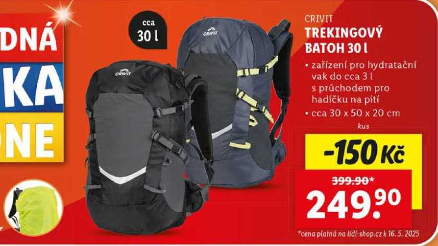 TREKINGOVÝ BATOH 30 l