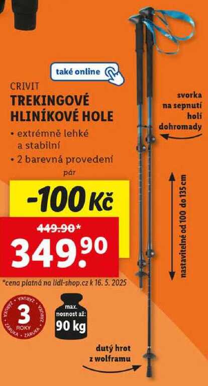 TREKINGOVÉ HLINÍKOVÉ HOLE 