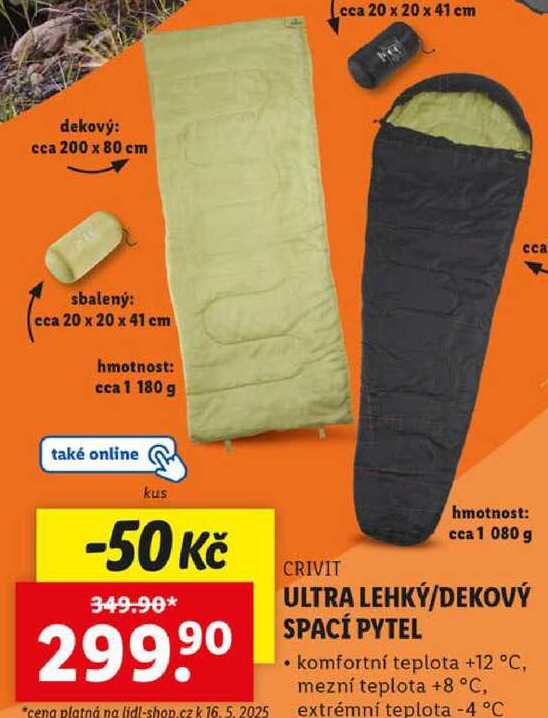ULTRA LEHKÝ/DEKOVÝ SPACÍ PYTEL 