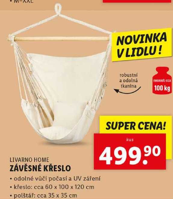 ZÁVĚSNÉ KŘESLO