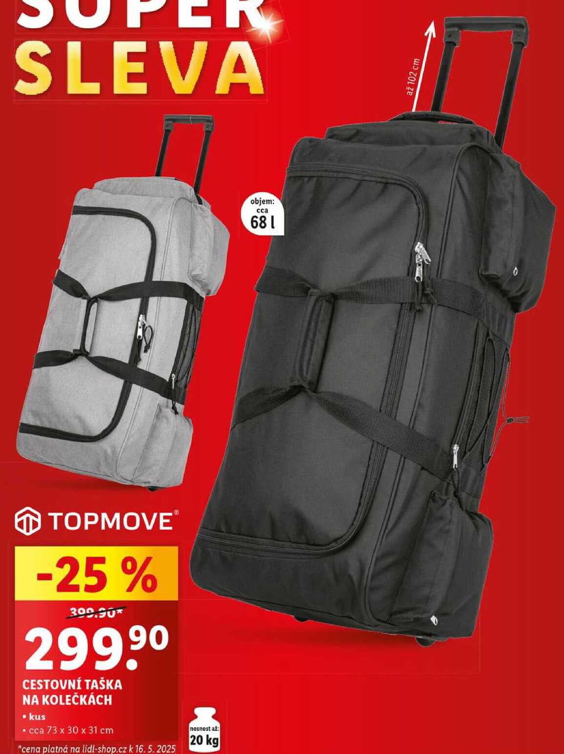 CESTOVNÍ TAŠKA NA KOLEČKÁCH 
