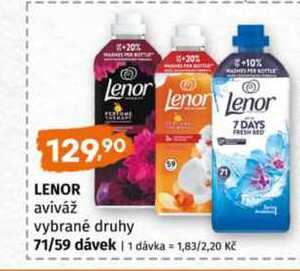 Lenor aviváž vybrané druhy 