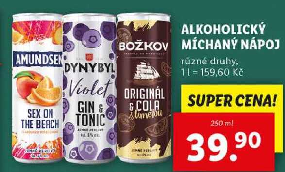ALKOHOLICKÝ MÍCHANÝ NÁPOJ, 250 ml