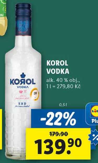 KOROL VODKA, 0,5 l