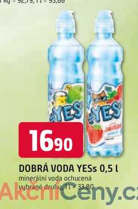 DOBRÁ VODA YESS 0,5l minerální voda ochucená 