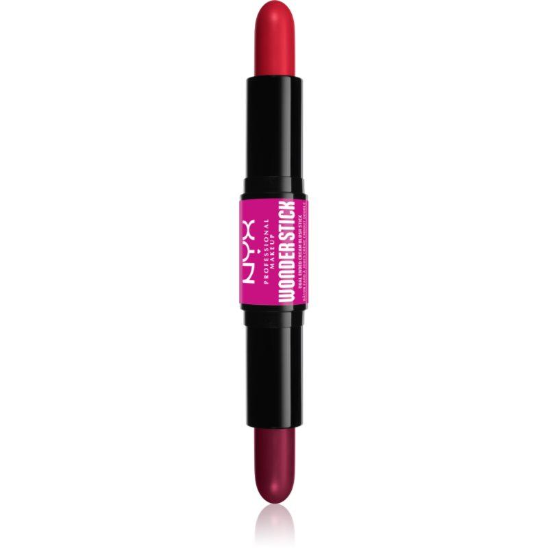 NYX Professional Makeup Wonder Stick Cream Blush oboustranná konturovací tyčinka odstín 05 Bright Amber and Fuchsia 2x4 g
