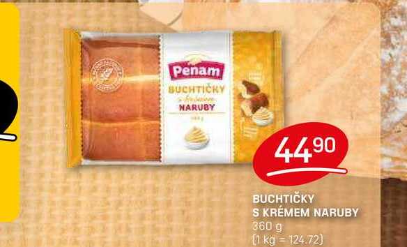 BUCHTIČKY S KRÉMEM NARUBY 360 g