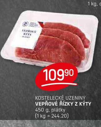 VEPŘOVÉ ŘÍZKY Z KÝTY 450 g plátky