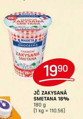 JČ ZAKYSANÁ SMETANA 18% 180 g