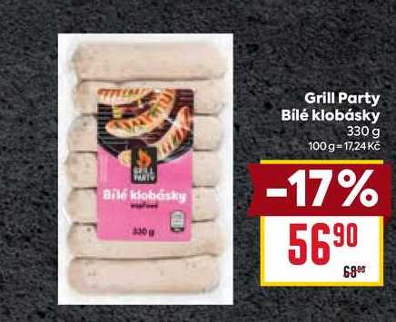 Grill Party Bílé klobásky 330 g