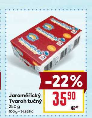 Jaroměřický Tvaroh tučný 250 g 