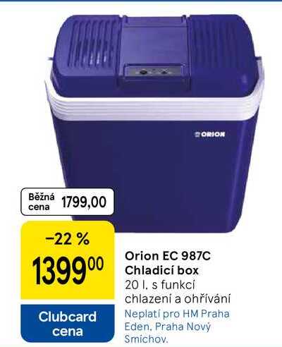 Orion EC 987C Chladicí box, 20 l, s funkci chlazení a ohřívání