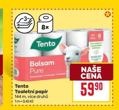 Tento Toaletní papír 144 m