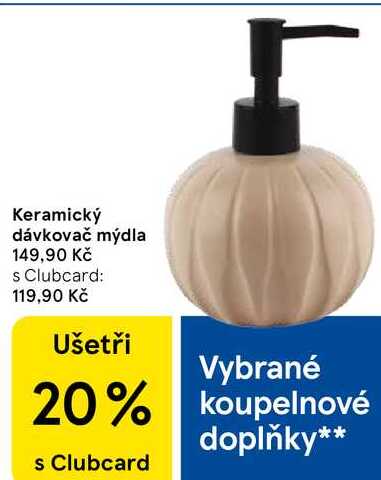 Keramický dávkovač mýdla 