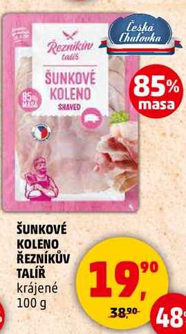 ŠUNKOVÉ KOLENO ŘEZNÍKŮV TALÍŘ krájené, 100 g 