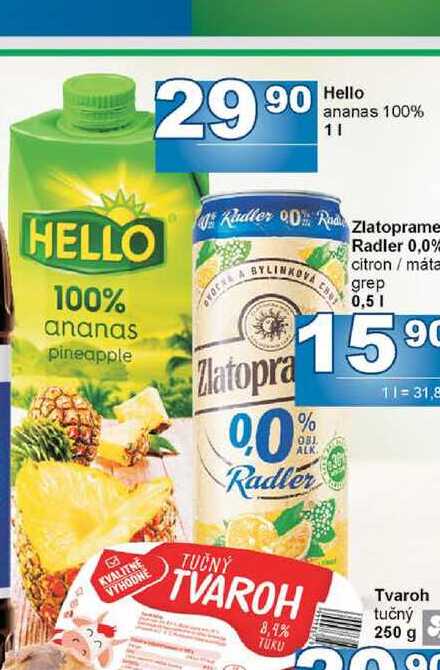 Hello ananas 100% 1l