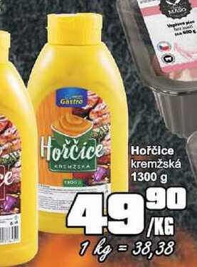 Hořčice kremžská 1300 g 