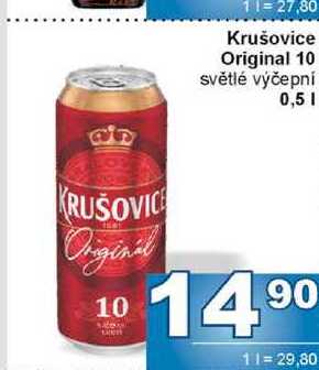 Krušovice Original 10 světlé výčepní 0,5l