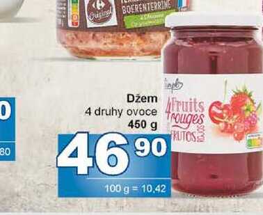 Džem 4 druhy ovoce 450 g 